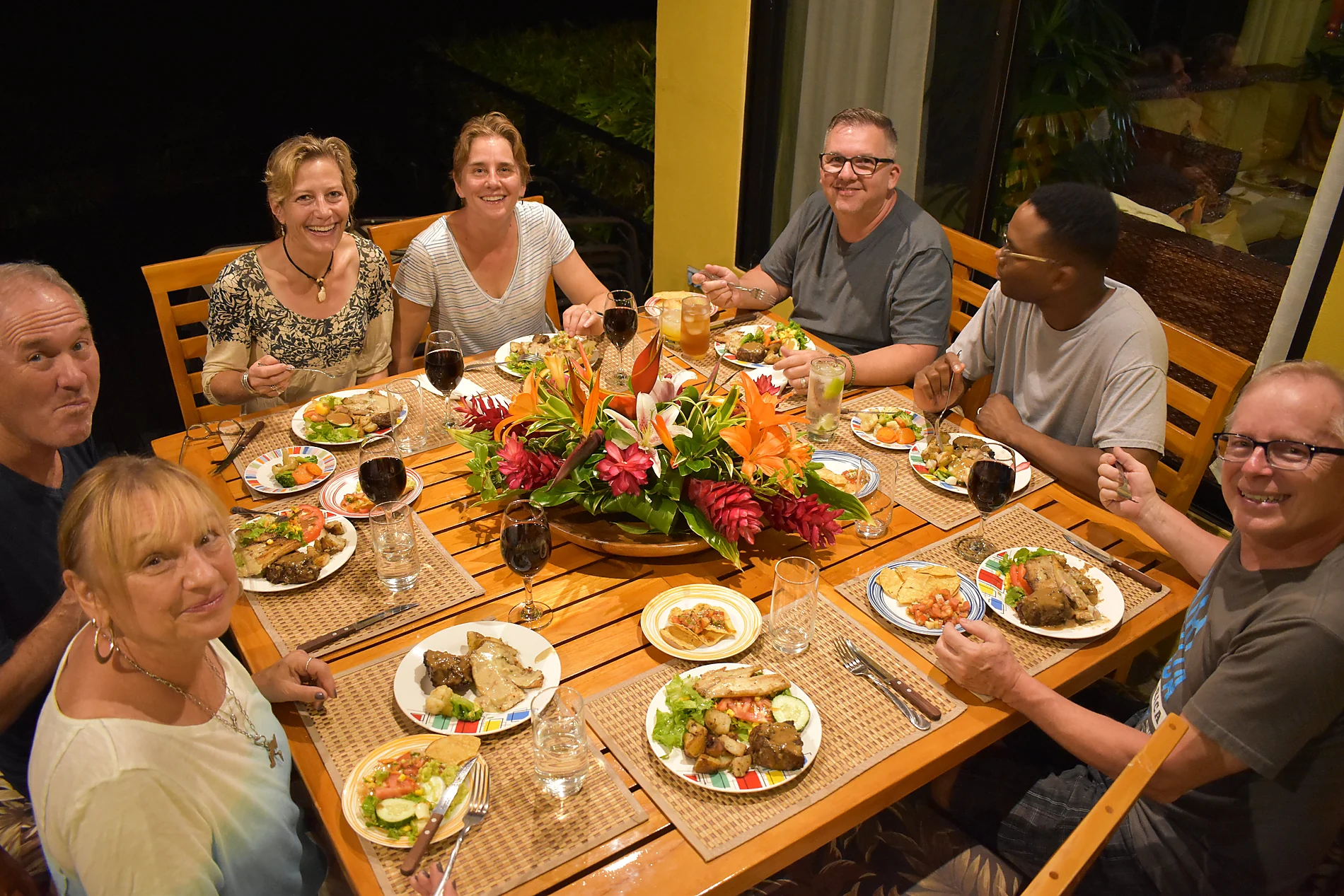 Cena privada servida en Casa Vista Oceana